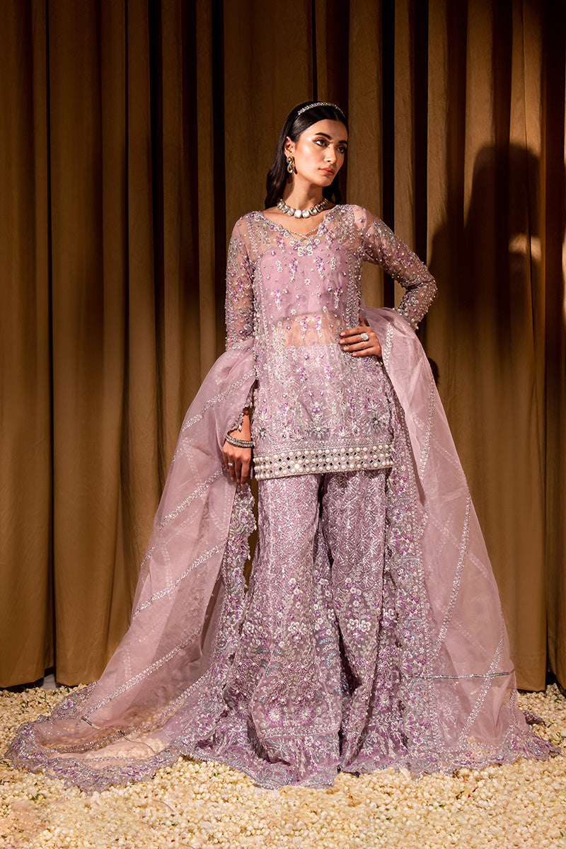 Dastaan By Maria Osama Khan Embroidered Organza Suits Unstitched 3 Piece Sona - Luxury Collection